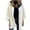 White, variant on Wancir Womens Long Coat Classic Zip Up Casual Winter Wool Blend Over Pea Coats Long Jackets