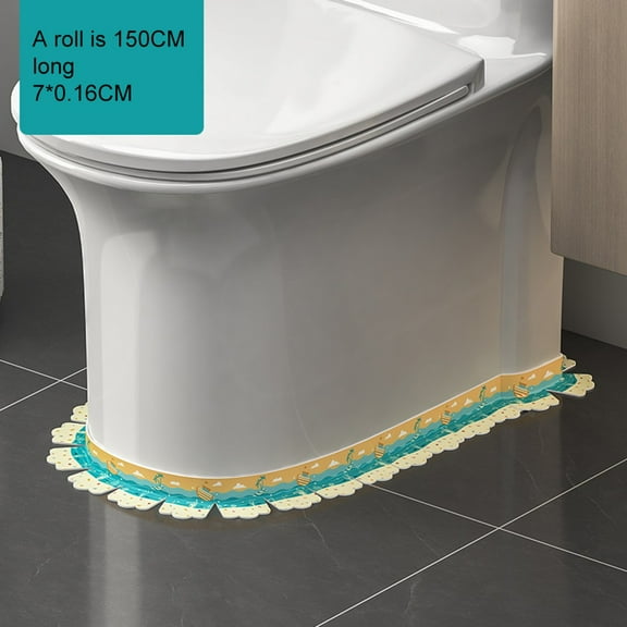 Toilet edge sticker Waterproof Kitche Bathroom Seal Tape: Easy Clean, Custom Cut
