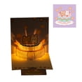 thumbnail image 1 of Kmbangi Birthday Card, 3D Funny Cute Cartoon Bear Light Musical Birthday Cards Greeting Card Gift, 1 of 4