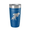 thumbnail image 1 of Sooner Lake Map Tumbler Travel Mug Insulated Laser Engraved Coffee Cup Oklahoma 20 oz Royal Blue, 1 of 1