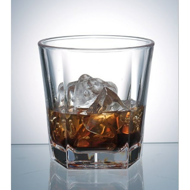 POLYSAFE Unbreakable, Crystal Clear, Stackable, Dishwasher Safe JASPER DOUBLE-OLD-FASHION TUMBLER 375ml (13 oz.)