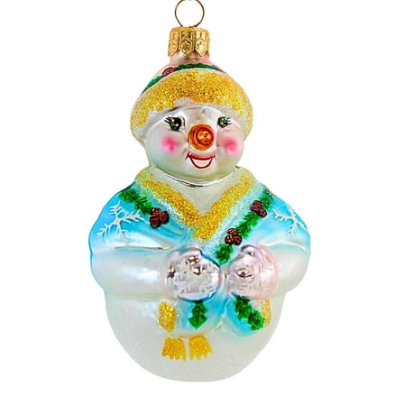 Christopher Radko Company 3.75In Jolly Wrap Junior, Glass, Ornament Juvenile Diabetes 98382Jdf