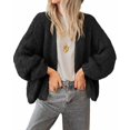 thumbnail image 3 of BTFBM Cardigan Sweaters for Women Fall Fashion Clothes | No Button No Pocket Design, Chunky Knit Open Front Cardigans, Ribbed Cuff Long Sleeve Sweater, Loose Winter Coat Clothing, 3 of 9