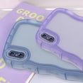 thumbnail image 3 of MYKOMI Compatible with iPhone Xs Max Clear Case,Cute Solid Color Curly Wave Frame Transparent Soft Silicone Anti-Scratch Shockproof Protective Slim Case for Women Girls, 3 of 7