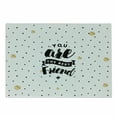 thumbnail image 1 of Best Friend Cutting Board, Modern You are the Typography on a Polka Dotted Background, Decorative Tempered Glass Cutting and Serving Board, in 3 Sizes, by Ambesonne, 1 of 2
