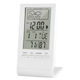 thumbnail image 1 of Kenally CX-220 Medidor de temperatura y humedad Digital con función de reloj Medidor de humedad Reloj Estación meteorológica para oficina Sala de Medidores de medidas dimensionales No.1, 1 of 6