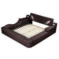 thumbnail image 6 of Pemberly Row Smart Multifunctional Queen Size Bed Made with Wood in Brown, 6 of 17