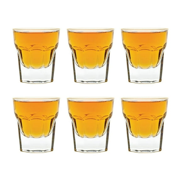 Madison - 1 Ounce Shot Glasses | Maracco Collection  Beautiful Seamless Design  Thick Bottom Prevents Tipping  Heavy Durable Glass  Set of 6 Shot and Taster Glasses  1.8 x 2.2