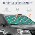 thumbnail image 3 of Goofa Starfish and Shell Pattern 2 Piece Car Windshield Sun Shade Foldable | Front Windshield Shade for Sun, Heat and UV Rays | Sunshade for Car Front Window-Large, 3 of 7