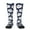 2 Black-2, variant on Cute Sheep With Star print thigh-high socks, crafted for both men and women with a stretchy, high-opaque design perfect for daily wear