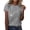 Grey, variant on Alun Floral Printing T-Shirts for Women Summer Trendy Crew Neck Short Sleeves Graphic Tee Casual Relaxed Fit Soft Comfortable Daily Tops White XL