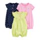 thumbnail image 1 of Enteritos para bebé de 3 piezas con broches Simple Joys, 6 a 9 meses, 1 of 2