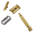 thumbnail image 5 of Stainless Steel 3.5" Long Safety Razor for Men - Double Edge Razor (24K Gold), 5 of 6