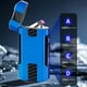thumbnail image 4 of Encendedor electrónico de encendido por plasma | Carga USB recargable tipo C a prueba de viento | Tamaño de bolsillo de aleación mini | Indicador de batería con pantalla táctil | Herramienta de, 4 of 6