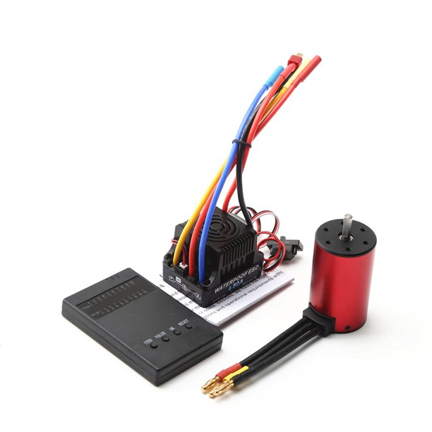 Esc Motor sin escobillas S3660 3100KV, Motor resistente al agua 80A ESC, reemplazo de tarjeta de programación para WLtoys RC Car Tamiya 1/8/ 1/10 RC Car Romacci Esc