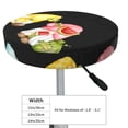 thumbnail image 2 of Kdxio Hello Summer Gnome Print Stool Covers Round,Stretch Round Bar Stool Covers Washable Bar Stool Cushion Slipcover for 12-15 Inch Chair, 2 of 5