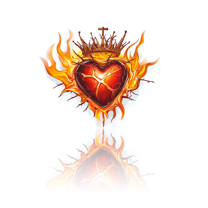 1 Pcs 2D Flat License Plate Covers & Frames, The Sacred Heart with Crown For Decorative Front, Waterproof For Decoration Aluminum License Plate Covers & Frames Cover For Men Women, 12" X 6"