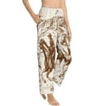 thumbnail image 2 of Xecao Western Desert Cowboys1 Women's Straight Lounge Pajama Pants: The Epitome of Relaxed Sleepwear, 2 of 9