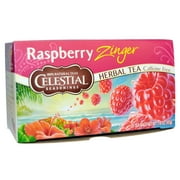 Celestial Seasonings, Herbal Tea, Caffeine Free, Raspberry Zinger, 20 Tea Bags, 1.6 oz(pack of 6)