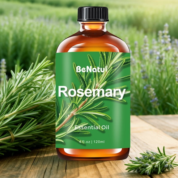 BeNatu Rosemary Fragrance Oil, 4 fl oz (120ml) – Natural, Refreshing Scent for Aromatherapy and Home Use