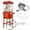 Red 8oz, variant on Vintage Theater Popcorn Machine with Cart - 6 Oz Commercial Kettle Makes 24 Cups, 480W Cinema-Grade Popcorn Machine, with 14'' Wheels & Warming Light for Home Theater, Parties & Office