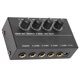thumbnail image 3 of Mixeur de ligne stéréo compact à 4 canaux, faible bruit, volume réglable, pour clubs, bars, prise UE 100-240 V, 3 of 4
