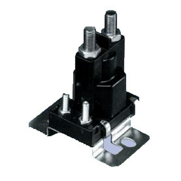 White Solénoïde de Démarrage Rodger 120 901S1 12 Volts; 100 Ampères; 4 Terminals Usage Continu; Boîtier en Plastique; Matériau de Contact Argenté; SPST; Normalement Ouvert