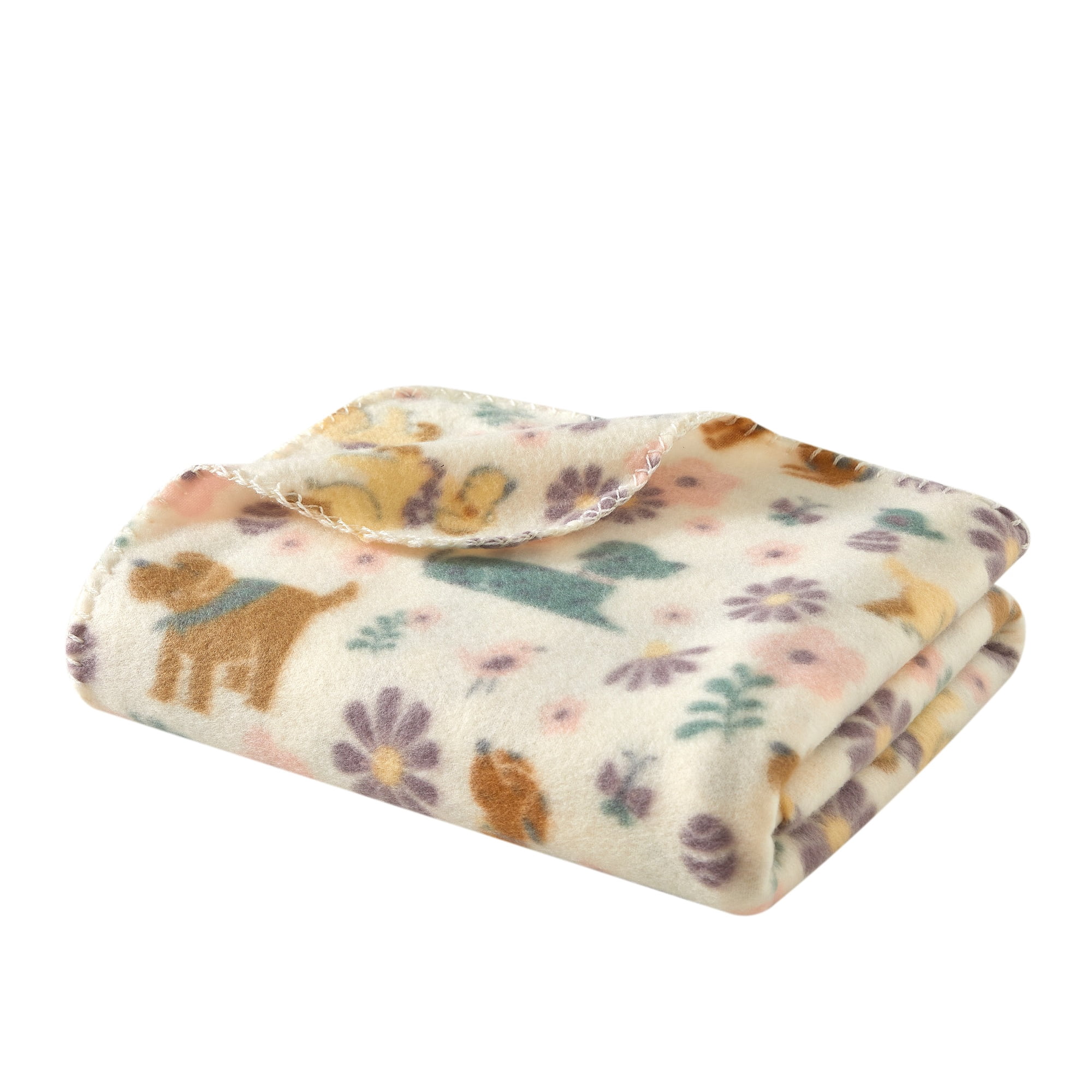 Mainstays Cozy Fleece Throw Blanket Dog 50" x 60", All Ages