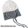 thumbnail image 2 of Warm winter hat with earmuffs (grey), 2 of 5