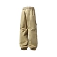 thumbnail image 4 of HOOMEUMY Men's Casual Cargo Straight Leg Mid Tapered Jogger Pants with Zipper Pockets for Modern Wardrobe, 4 of 8