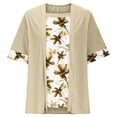 thumbnail image 3 of Rezuofi 2 Pcs Womens Kimono Beach Cover Up Chiffon Cardigan Floral Tops Loose Capes, 3 of 5