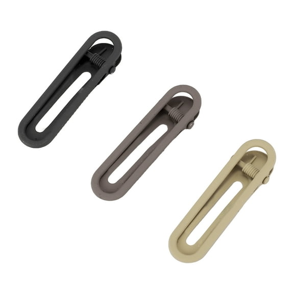 Unique Bargains 3 Pcs Classic Fashion HairClassic Fashion Hair Clips Hairdo Clip for Girls 2.36"x0.67"x0.47" Brown