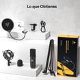 thumbnail image 3 of Kit Micrófono USB Condensador MAONO Negro con Chipset de Sonido Profesional para Gamer y Streaming, 3 of 9