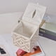 thumbnail image 2 of soporte para caja de pañuelos, decoración bohemia, organizador de pañuelos bohemio hecho a mano, caja de cubo de pañuelos para baño, dormitorio, tocador, sala de estar, oficina, 2 of 5