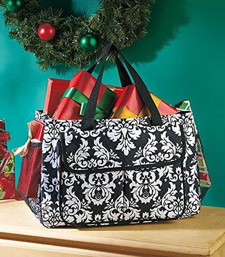 large utility tote with pockets