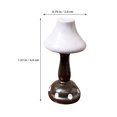 thumbnail image 3 of Lámpara de noche de madera en miniatura (2 unidades) - Lámpara de mesa decorativa para casa de muñecas - Iluminación en miniatura para decoración de casas en miniatura, accesorios de mesita de noche, 3 of 5