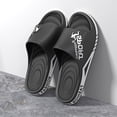thumbnail image 5 of Men Solid Shower Home Non Breathable Soft Sole Slipper (Black 39), 5 of 8