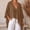 Coffee, variant on Boho Tie Front Blouses for Women Batwing Half Sleeve Shirts Casual Loose Fit Flowy Kimono Poncho Tunic Tops Lightweight Summer Beach Vacation Travel Cover Ups