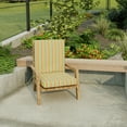 thumbnail image 2 of Jordan Manufacturing 44" x 21" Covert Breeze Multicolor Stripe Rectangular Outdoor Chair Cushion with Ties and Hanger Loop, 2 of 11