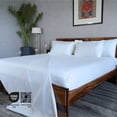 thumbnail image 6 of Home Prides 100% Cotton Queen Sheets Set, 200 Thread Count, Cool Crisp Percale 4-Piece Bedding Set, 15" deep pocket, OEKO-TEX Certified Bed Sheets, White, 6 of 9