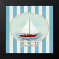 thumbnail image 2 of Murray, Danielle 20x20 Black Modern Framed Museum Art Print Titled - Nautical and Nice Sail Boat, 2 of 5