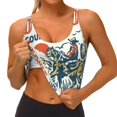 thumbnail image 3 of Balery Cowboy Rising Horse Sujetadores deportivos con espalda cruzada para mujer, acolchados, sin costuras, de alto impacto, ideales para yoga, gimnasio, entrenamiento y fitness.-XX-Large, 3 of 8