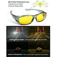 thumbnail image 3 of TINHAO Night Driving Wrap Around Glasses Fit Over Glasses for Men Women Anti Glare HD Night Vision Glasses, 3 of 7