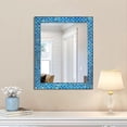 thumbnail image 4 of DecorShore Rectangular Mosaic Wall Mirror - 24 x 30 Inch Decorative Wall Mirror for Living Room and Bathroom, Accent Mirror, Stylish Mosaic Decorative Mirror, Blue Green Wall Décor, 4 of 4