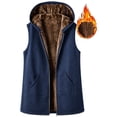 thumbnail image 3 of Stamzod Womens Vest Casual Hooded Sleeveless Fleece Lined Outerwear Vests Winter Coat with Pockets, 3 of 9