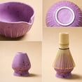 thumbnail image 2 of 7-Pcs Matcha Whisk Set, Matcha Sets - Matcha Bowl with Spout, Bamboo Whisk and Holder, Scoop, Sifter ect.– Complete Gift for Matcha Lovers, Japanese Tea Ceremony, 2 of 5