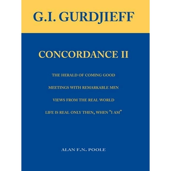 Gurdjieff Concordance II (Paperback)