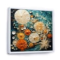 thumbnail image 2 of Designart "Beach Tidepool Euphony Pointillism II" Beach Floater Framed Wall Decor, 2 of 7