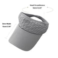 thumbnail image 3 of Ponytail Visor Hat for Women | Wide Brim Sun Protection Cap | Breathable Open Top, Quick Drying Fabric, Sweat Absorbent Band, Adjustable Fit, Summer Beach Activewear, 3 of 7