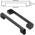 thumbnail image 5 of 128mm Kitchen Handle, 10 Pcs Black Kitchen Cabinet Handles For Door, Drawer, Cabinets (with Screws), 5 of 5